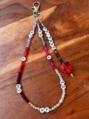 BTS ARIRANG Member Vinyl Color Inspired Handmade Beaded Keychain/ARMY BOMB Strap